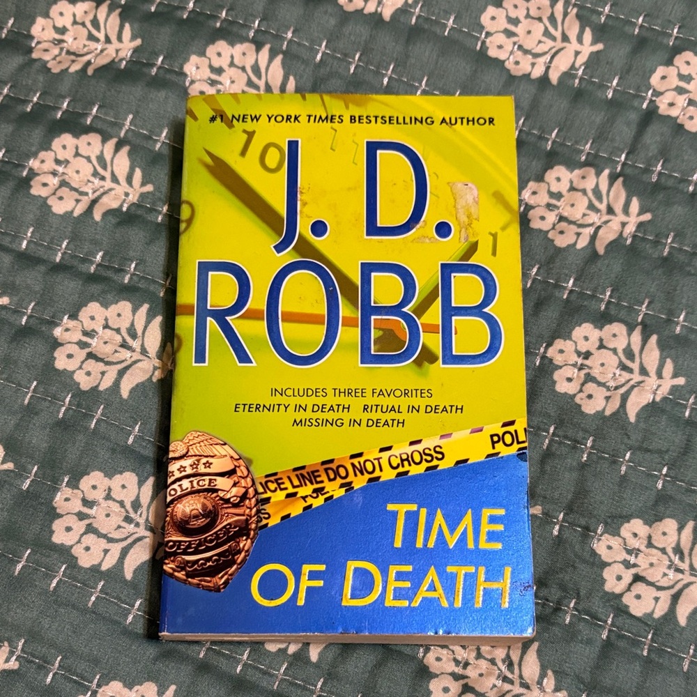 'Time of Death' Book - Yellow and Blue Cover